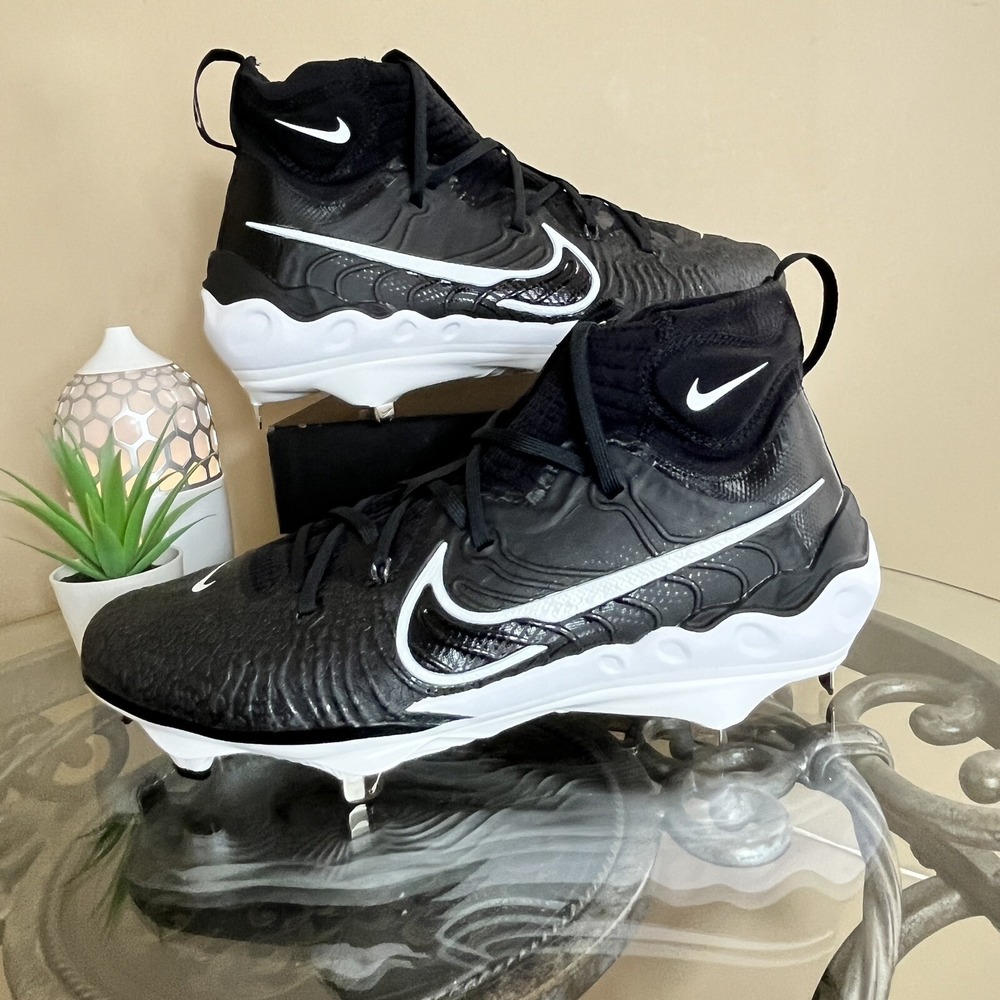 Nike Alpha Huarache NXT Metal Baseball Cleats (DJ6517-001) Mens Size 11.5 Black
